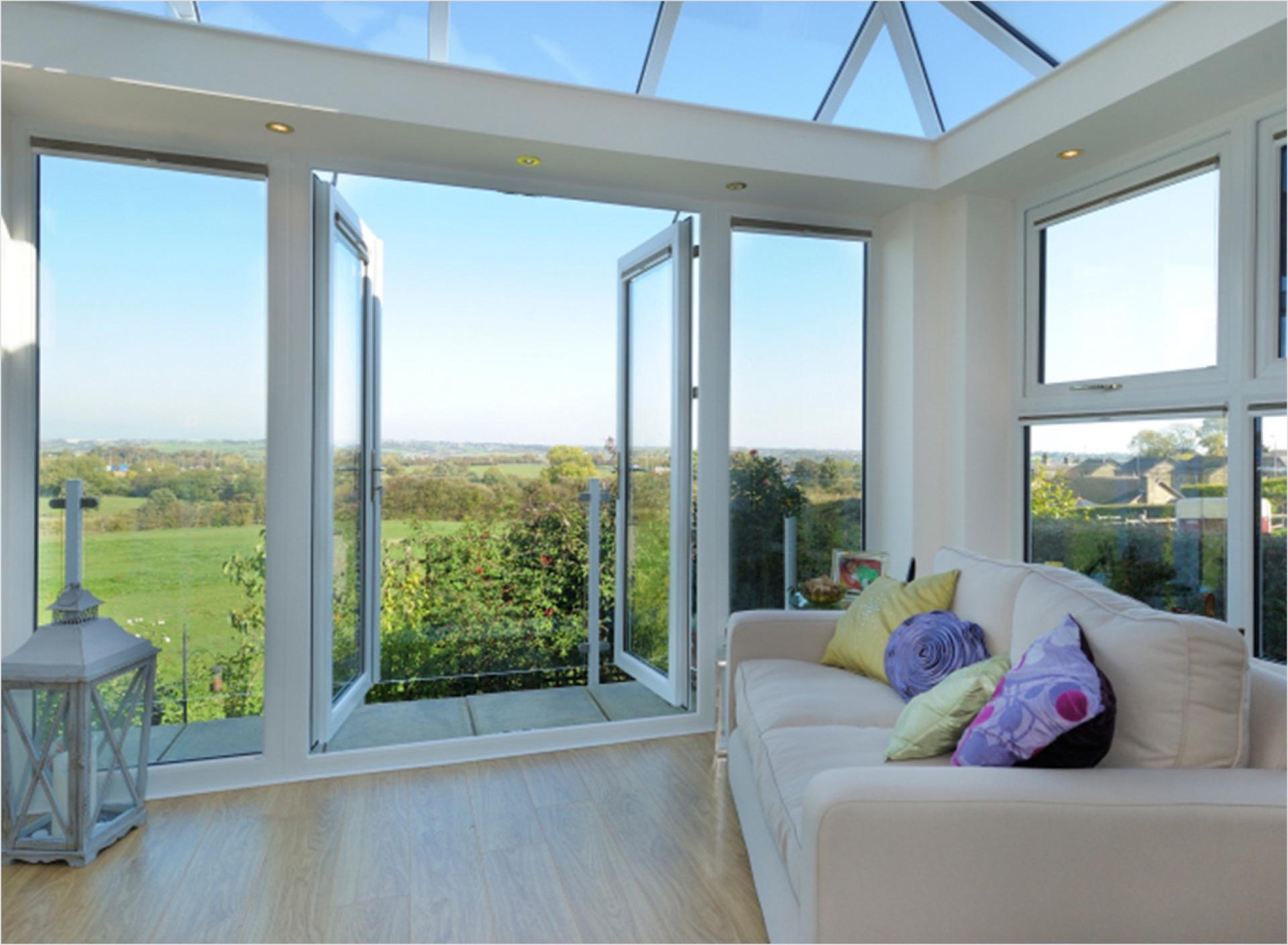 Side hung windows installed in a residential home